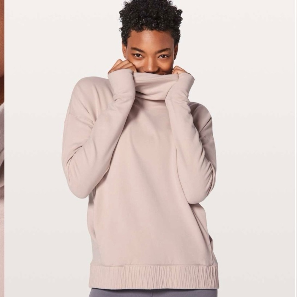 Lululemon Stress Less Pullover Porcelain Pink